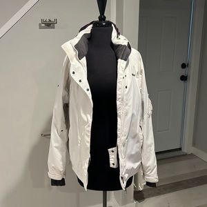 Under Armour waterproof parka w/ detachable hood.